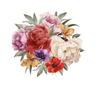 ALCXAZS Pegatinas de pared, papel tapiz de moda rosas hermosas, calcomanías simples, Mural arte, telón fondo, pegatina DIY, decoración del hogar