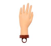 ALCXAZS Practique los dedos con maniquí de uñas y soporte para aprender y exhibir técnicas de arte de uñas La mano modelo está hecha de silicona flexible Manos de práctica