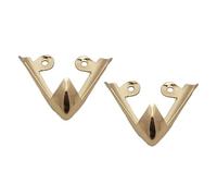 ALCXAZS Protector de puntera premium para tacones altos con protector de punta metal para zapatos. Resistente al desgaste y elegante, Oro, 3.5x3x1.5 cm