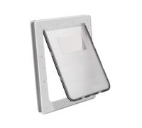 ALCXAZS Puerta abatible para Mascotas, para Perros y Gatos, Resistente, con Cerradura de émbolo, Opciones de fácil instalación para un Paso silencioso, Accesorios para