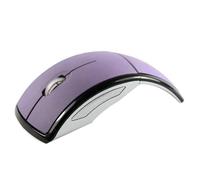 ALCXAZS Ratón Plegable inalámbrico para Videojuegos, Repuesto de Trabajo, ratón en, Viaje, hogar, Oficina, Ordenador electrónico, portátil, Accesorio de Escritorio, Púrpura