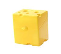 ALCXAZS Recipiente para queso con una forma única y bonita, hermético para almacenar alimentos en el refrigerador, es un regalo de cocina. La caja para almacenar queso tiene un recipiente único para