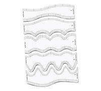 ALCXAZS Regla de costura multifuncional, regla de acolchado ondulada, herramienta esencial para sastres y diseñadores. La costura multifuncional es la mejor herramienta para diseñadores. Corte