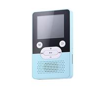 ALCXAZS Reproductor de MP3 portátil Tarjeta TF de 3,5 mm Compatible con Bluetooth MP4 JPG JPEG BMP GIF Radio E-Book Cronómetro Reproductores música, Azul 8G