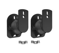 ALCXAZS Soporte de Pared para minialtavoces portátiles de 2 Piezas. Ángulo Ajustable 10 Grados inclinación y 90 Grados rotación, Hierro Negro en Forma I