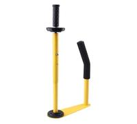 ALCXAZS Soporte dispensador de film retráctil profesional, máquina de embalaje manual film estirable para palés resistencia, altura ajustable, ligero, amarillo