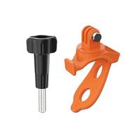 ALCXAZS Soporte Fijo Flexible Action 5Pro Captura Aventuras en Bicicleta con Facilidad Ajuste de Doble Puerto manijas de Puerta Tablas Paddle, Naranja