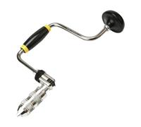 ALCXAZS Taladro de manivela con mango antideslizante y cómodo, soporte para brocas de carpintero, fácil de usar, para madera, acrílico, metal, fibra de, Plata, 30x17cm
