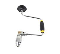 ALCXAZS Taladro de manivela con mango antideslizante y cómodo, soporte para brocas de carpintero, fácil de usar, para madera, acrílico, metal, fibra de, Plata, 33 x 18.5 cm