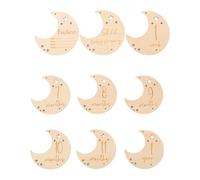 ALCXAZS Tarjetas de hitos mensuales memorables para bebés Accesorios de globos Para madera que muestran el crecimiento del bebé a través fotografías Letreros los meses crecimiento Accesorios