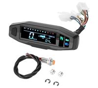 ALCXAZS Velocímetro digital LCD para motocicleta, tacómetro, indicador sellado, resistente al agua y con pantalla LCD muy clara, universal