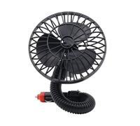 ALCXAZS Ventilador para vehículo fácil de instalar, alto rendimiento, ahorro de energía, compatibilidad versátil, ventilador portátil para vehículo ABS