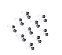 ALCXAZS Viales estériles sellados Botella vacía Viales desechables Botellas de vidrio resistentes Hogar Salón de belleza Clínica belleza Vial polvo estéril sellado vacío