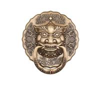Aldaba antigua con cabeza de león y tiradores de latón Tiradores clásicos vintage para armarios Herrajes de cocina para armarios, de latón pulido y duradero(260mm)
