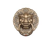 Aldaba antigua con cabeza de león y tiradores de latón Tiradores clásicos vintage para armarios Herrajes de cocina para armarios, de latón pulido y duradero(150mm)