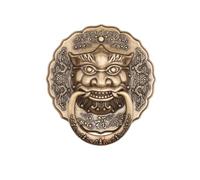 Aldaba antigua con cabeza de león y tiradores de latón Tiradores clásicos vintage para armarios Herrajes de cocina para armarios, de latón pulido y duradero(220mm)