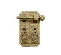 Aldaba Antigua Vintage Gabinete de bloqueo Cierre de puerta Aldaba Tirador de latón de bronce Muebles Ropa Vino libro Gabinete de Gaza Tirador(Pattern 1)