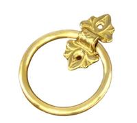 Aldaba de puerta antigua latón y bronce for gabinete, manija redonda clásica for, estilo retro, for entrada, ferretería for el hogar, 1 unidad(10)