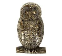 Aldaba de puerta delantera - Búho de latón macizo - Acabado antiguo - Empresa del Reino Unido