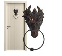 Aldaba de puerta vintage, gótico, criatura de aguas profundas, pulpo de pared, accesorios antiguos para el hogar, elegante figura de escultura de pared para decoración temática de café