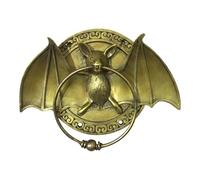 Aldaba Manija de puerta Aldaba de puerta Vintage, aldaba decorativa con cabeza perro y murciélago resina, pestillo manija creativa, antigua, animales adornados, decoración del hogar(Bat)