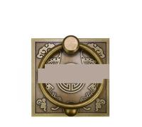 Aldaba Manilla Aldaba de puerta latón Vintage, perilla cobre for cajón gabinete Retro madera y ventana, decoración del hogar(16.5cm bronze knock)