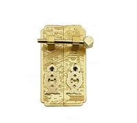 Aldaba Puerta Exterior, Gabinete de bloqueo Cierre puerta Aldaba Tirador latón bronce Muebles Ropa Vino libro Gaza(Pattern 4)