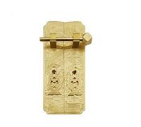 Aldaba Puerta Exterior, Gabinete de bloqueo Cierre puerta Aldaba Tirador latón bronce Muebles Ropa Vino libro Gaza(Pattern 6)