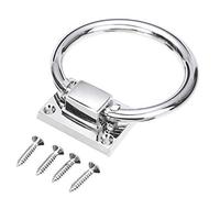 Aldaba Puerta Exterior, Tire De La Puerta 80 Mm Anillo Plata Brillante Gota Gabinete Perilla Extracción Madera Aldaba Presidente Tirones Manija For Hardware