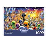 Aldea de los Aliens 1000 Piece Adults Puzzle Kids Age Games Puzzle Game Difficult Impossible Challenging & Brainteasing 38x26cm/1000pcs