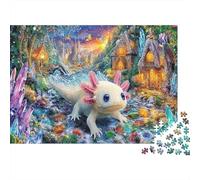 Aldea de Sueños Salamandra Rompecabezas 1000 Piezas, Cartón Grueso Reciclado Premium para Adultos y Niños 8-12 Años, Salamandra en la Ciudad, Decoración Hogareña, Juego Educativo, 70x50cm