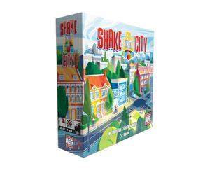 Alderac Ent. | Shake That City | Juego De Construcción De Ciudad con Draft De Patrones Cubos Colocación De Losetas Y Variantes Modulares | 1 A 4 Jugadores | 20 A 40 Minutos