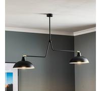 ALDEX Lámpara colgante 1036, 2 luces, negro-oro