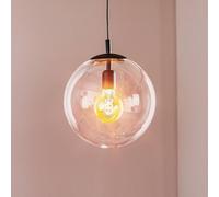 ALDEX Lámpara colgante 562, cristal transparente, capuchón/dosel negro