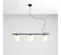 ALDEX Lámpara colgante Beryl, 3 luces, negro