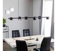 ALDEX Lámpara colgante Bot, negro, 6 luces