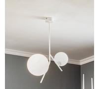 ALDEX Lámpara colgante Dione, 2 luces, blanco
