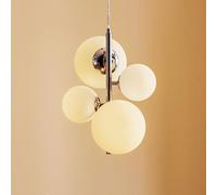 ALDEX Lámpara colgante Dione, 4 luces, cromo