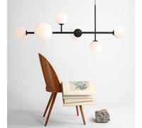 ALDEX Lámpara colgante Dione, 6 luces, negra