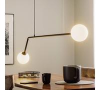 ALDEX Lámpara colgante Pure, 2 luces, negro