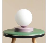ALDEX Lámpara de mesa Joel, altura 17 cm, lila/blanco