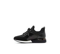 ALDO Courtwood Fashion Lace-up Sneaker, Zapatillas de Moda con Cordones Mujer, Black, 38.5 EU