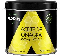 Aceite de Onagra Perlas 2000mg con 10% GLA 200mg - 200 Cápsulas Blandas - Síntomas de la Menstruación Regulador Hormonal Femenino - Bienestar y Fertilidad de la Mujer - Omega 6 - Aldous