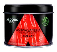 Aldous Bio Extracto de Raíz de Ashwagandha KSM-66 Ecológico 100 Cápsulas