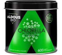 Aldous Bio Suplemento Chlorella ecológica 600 comprimidos 3000 mg/día Pared celular rota