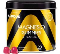 Aldous Bio Gominolas Citrato de Magnesio 225 mg + Vitamina C 45 mg — 120 gominolas, sabor arándano