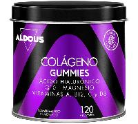 Aldous Bio Colágeno con Magnesio, Ácido Hialurónico, Q10 y Vitaminas 120 Gominolas
