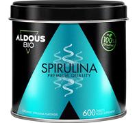 Aldous Espirulina Ecológica Máxima Dosis 3000 mg 600 Tablets ✅ Entrega 24/72h