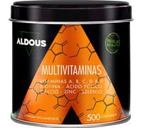 Aldous Bio Multivitaminas Hombre/Mujer – Vitaminas C D E A B, Biotina, Calcio, Zinc – 500 comp.