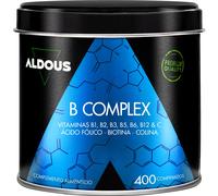 Aldous Bio - Complejo Vitamínico B + Vitamina C, 400 comprimidos, Vegano, Más de 1 Año